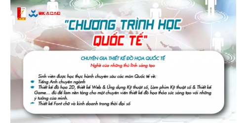 CHƯƠNG TRÌNH CHUYÊN THIẾT KẾ ĐỒ HỌA QUỐC TẾ