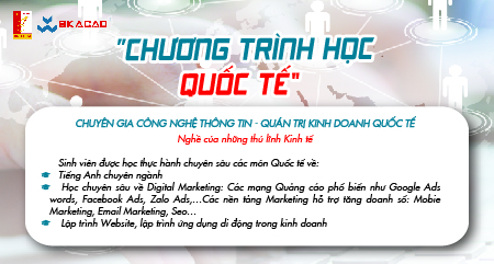 CHƯƠNG TRÌNH CHUYÊN GIA CNTT - QUẢN TRỊ KINH DOANH QUỐC TẾ