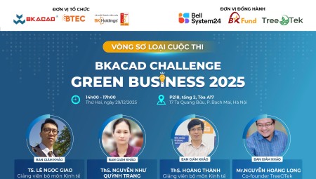 THÔNG BÁO VÒNG SƠ LOẠI – BKACAD CHALLENGE: GREEN BUSINESS 2025