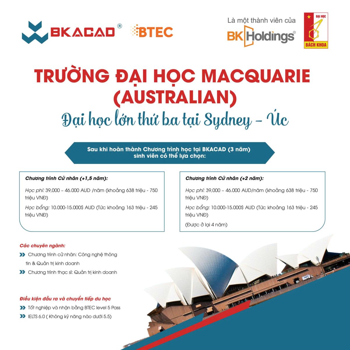 du học Úc, BTEC BKACAD